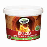 Краска для печей ECOTERRA 2.5кг красно-коричневая (Распродажа)