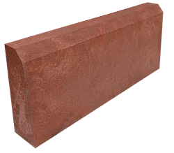 Бордюр тротуарный 500*200*30-50, коричневый
