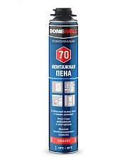 Пена монтажная DONEWELL PROFF 70 ЗИМНЯЯ 1000мл.(Распродажа)