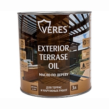 Масло по дереву "VERES" для террасы БЕСЦВЕТНОЕ 3л (Распродажа)
