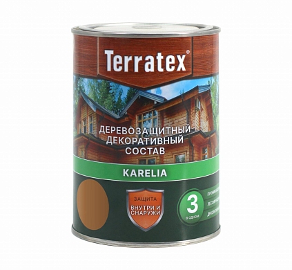 Деревозащитный состав Terratex KARELIA ОРЕХ 1л - №1