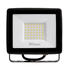 Прожектор светодиодный ДО-50w 4000К 4000Лм IP65 черный LL-921 FERON