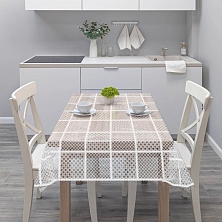 Клеенка ПВХ "МУЗА" ШАШЕЧКИ шир.1,32м арт.7096-032-white