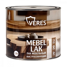 Лак мебельный "VERES" матовый быстросохнущий 1,9л (Распродажа)