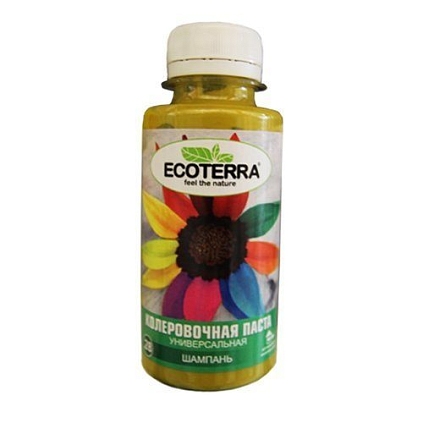 Паста ECOTERRA колеровочная универсальная №28 ШАМПАНЬ 0,1л. - №1