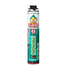 Пена монтажная профессиональная SUPER Монтажник 65 780гр