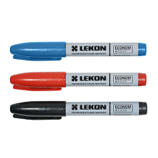 Маркер-краска LEKON ECONOM перманентный синий 012463
