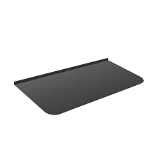 Лист предтопочный BLACK 800*400*0,5 (R75)