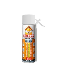 Клей-пена SUPER Монтажник МИНИ бытовая, летняя 520гр (Распродажа)