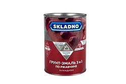 Грунт-эмаль 3в1 ЧЕРНАЯ 0,8 кг Skladno