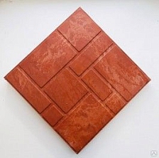 Плитка тротуарная ПП 330*330*35, коричневая