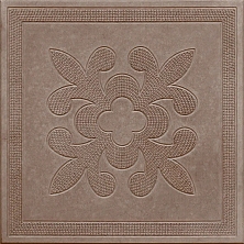 Плитка тротуарная 300*300*50, рисунок орнамент, красная