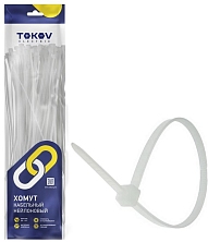 Хомут кабельный нейлоновый бел. 4.8х250 (уп.100шт) TOKOV ELECTRIC TKE-HNS-4.8-250-W/100