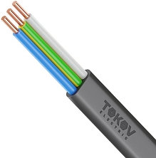 Кабель TOKOV ELECTRIC ВВГнг(А)-LS 3х2.5 ОК (N PE) 0.66кВ (м) УТ000028398