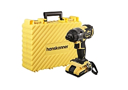 Винтоверт ударный аккумуляторный б/щ Hanskonner HCD18280H , 18В, Unibattery,280Нм,1/4", 3скор,2x2.4А