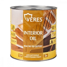 Масло по дереву "VERES" для наружн. и внутрен. работ ТИК 3л (Распродажа)